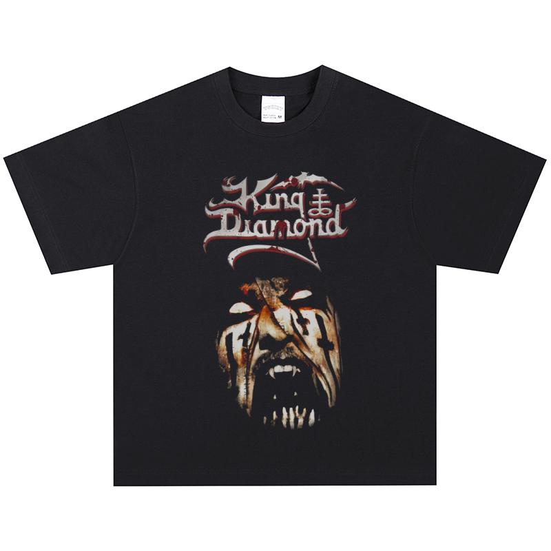 King Diamond T-Shirt, Soft Fabric Casual Daily Wear M