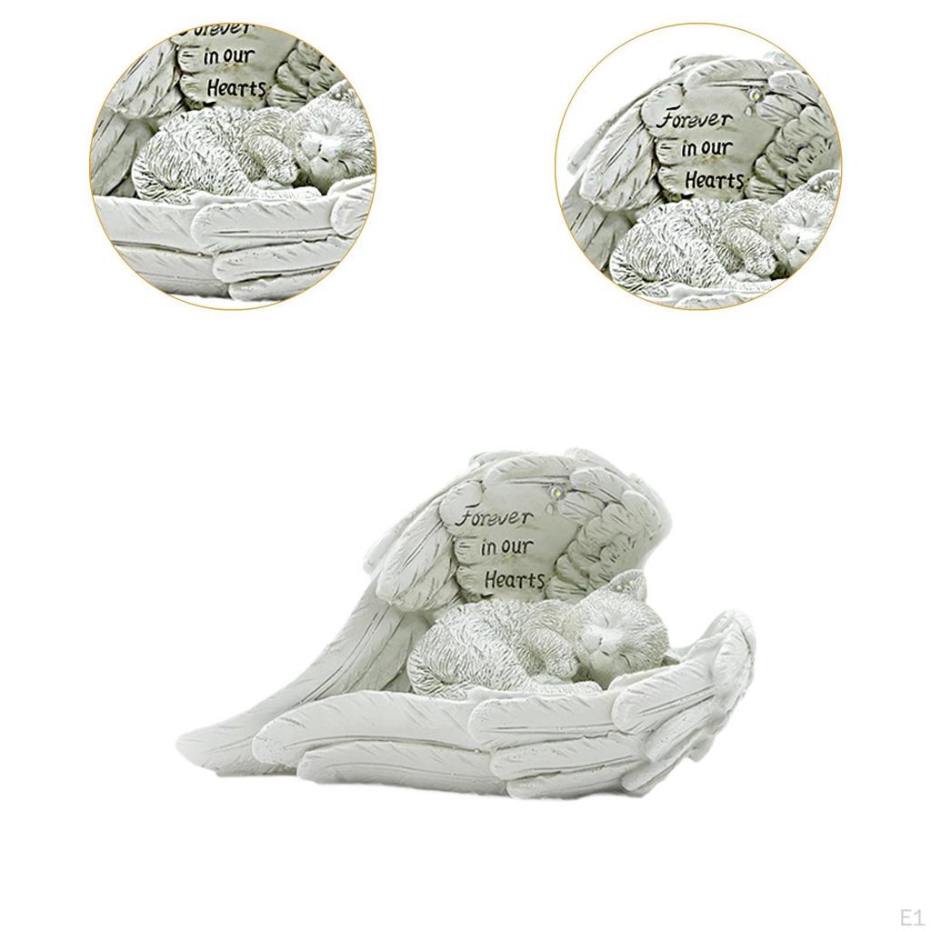 Grave Marker Pet Memorial Garden Statue Sturdy Decoration Delicate Cemetery Ornament