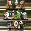10Pcs/Set Cartoon Anime The Nightmare Sally Skellington Jack Action Figure Toy Christmas PVC Model Vinyl Figurine Halloween Gift