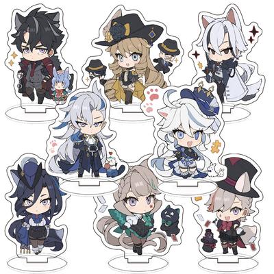 Game Figures Neuvillette XIAO Venti Anime Acrylic Stand Model Kazuha Heizou Desk Decor Collection Standing Ornamen Gifts