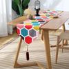 Imitation Cotton and Linen Table Runner Print Multicolour Table Cloth Cover Tablecloth Table Decoration