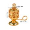 Retro Exquisite Incense Burner Aromatherapy Sandalwood Burner Ornament Handheld Incense Burner Home Desktop Decoration