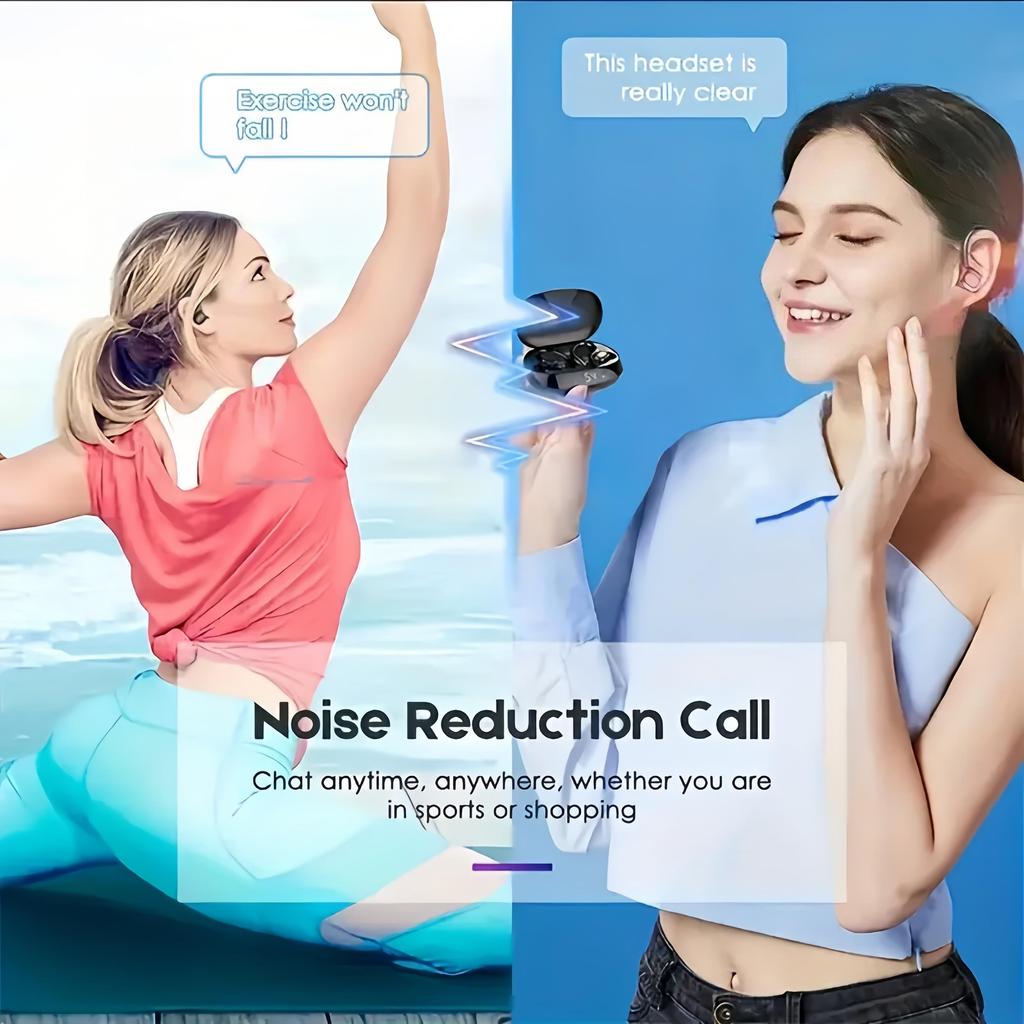 Bezprzewodowe słuchawki sportowe Bluetooth 5.3 IPX5 Słuchawki douszne Etui ładujące 300mAh Haczyki na uszy Słuchawki 3D HiFi Stereo Zestawy słuchawkowe