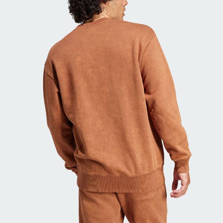 Adidas All Season Long Sleeve Sweatshirt Men Tops Brown IJ6927