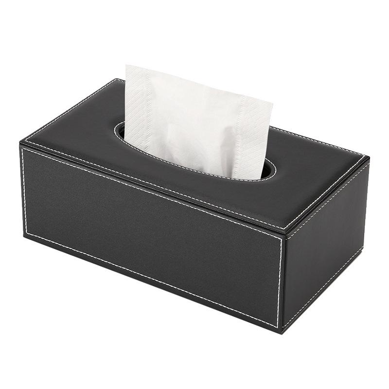 Modern Minimalist Leather Tissue Box for Home, Office, or Hotel