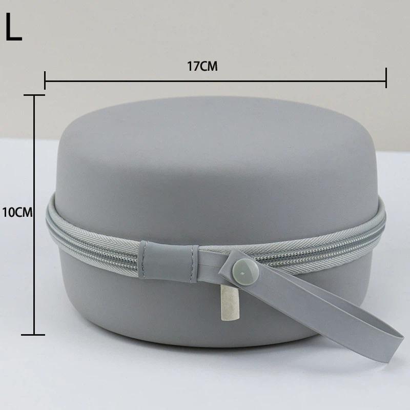 

Eva U Type Neck Pillow Case Round Hard Storage Bag Noon Break Zipper Memory Foam Pillow Box Travel L