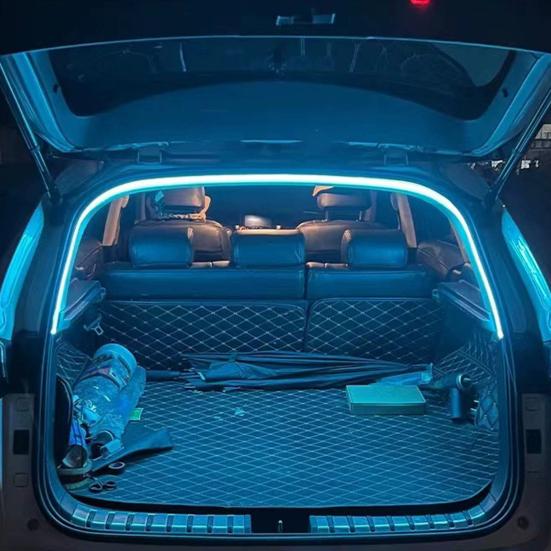 Dynamic Flowing Car Trunk Light Strip Universal Fit Easy To Install Interior Illumination Automatic Sensor Tail Box LED Light Strip