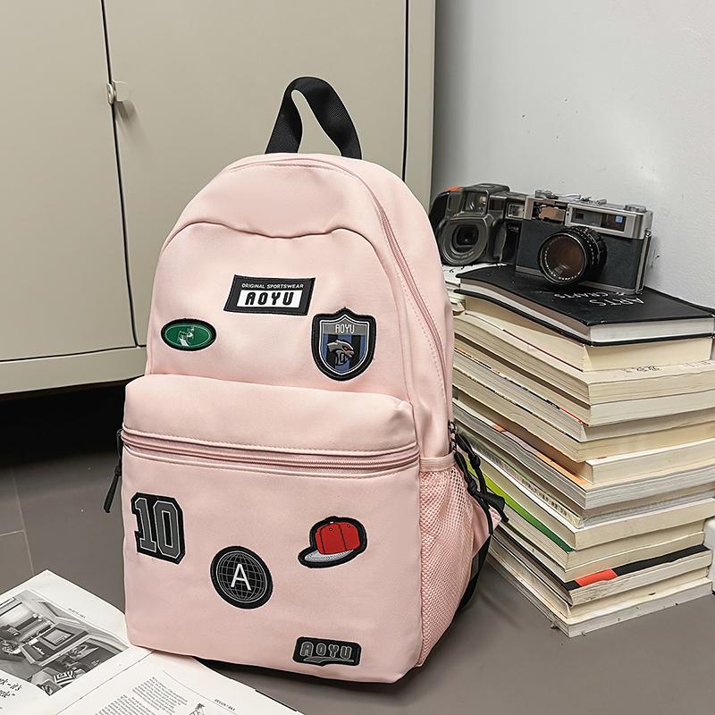 Print Student Schoolbag Unisex Lightweight Large Capacity Backpack