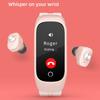 N8 Bluetooth-kompatible Uhr Multifunktionale Gesundheitsüberwachung Zinklegierung 0,96 Zoll Smartwatch mit True Wireless Stereo-Kopfhörern für Fitness