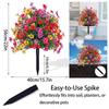 Artificial Flowers Simulated Flower Daisies with Eucalyptus Leaves, for Home Outdoor Garden Decoration Spring Summer Patio Decor