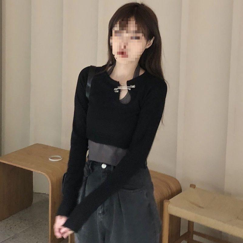 Girl Spring Autumn Short Sleeve T Shirt With Solid Color Design And Round Neck For Casual Wear