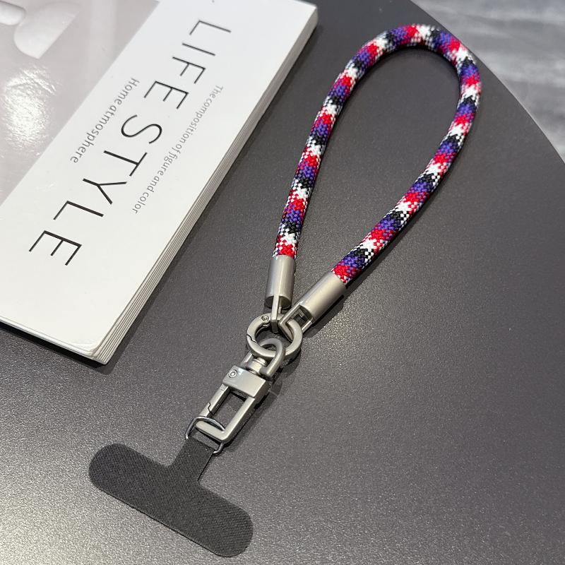 Portable Mobile Phone Hand Wrist Straps Nylon Colorful Anti-Fall Lanyard With Gasket Detachable Cellphone Hanging Cord