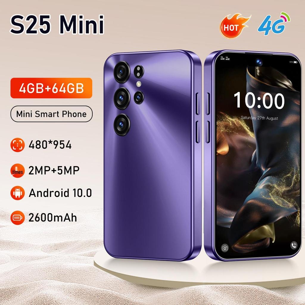 S25 Mini Dual-SIM 4-Zoll Android-Smartphone mit 4+64GB Speicher