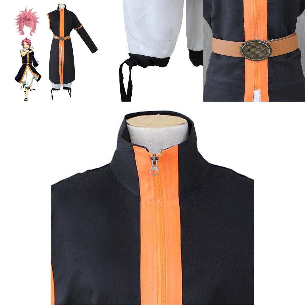 Exquisite Anime Fairy Tail Natsu Dragneel Halloween Cosplay Costume Unisex Outfit