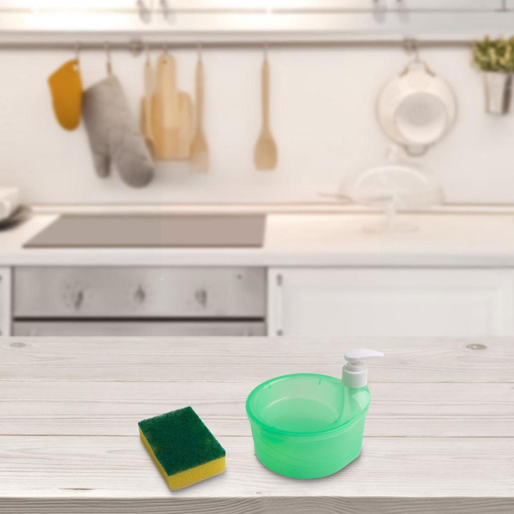 Küchengeschirrspüler Automatischer Spender 2 in 1 Drückseifenspender Spülbürste