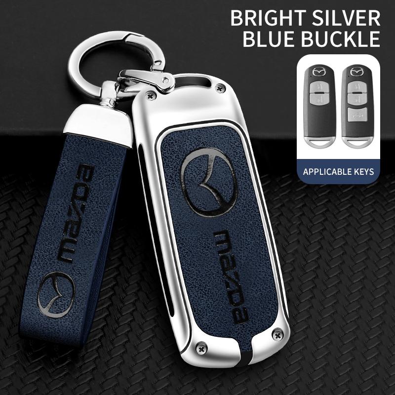 For Mazda Axela Atenza 3 2 6 CX3 CX5 CX30 CX8 CX9 MX5 RX7 RX8 SKYACTIV Zinc Alloy Car Key Holder Remote Protector Car Key Cover