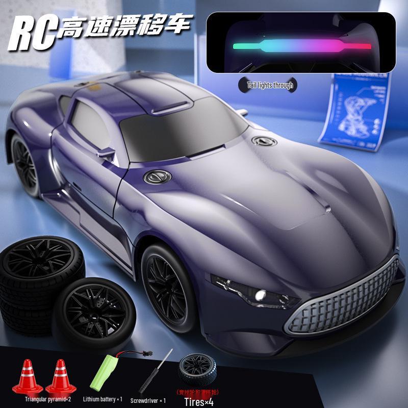 High-Speed RC Drift Sports Car: Four-Wheel Drive Toy for Boys & Kids