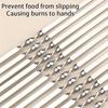 10/15 stk Grillspyd i rustfritt stål Gjenbrukbare BBQ-spyd Kebab-jernpinne for utendørscamping piknik-matlagingsverktøy 30/35 cm