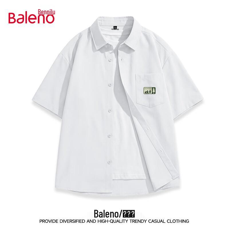 Baleno Men s Summer Casual Short-Sleeve Shirt L