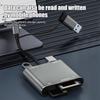 5 In1 USB 3.0 Memory Card Reader USB-C To TF/SD/XQD Card High Speed Reader Adapter Hub For Iphone 15 Pro/Max Pro/Air 2025-A77P