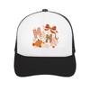 Autumn Mama Pumpkin Ribbon Pattern D Mesh Baseball Cap Casual Hat Outdoor For Womens Unisex FeUnisex