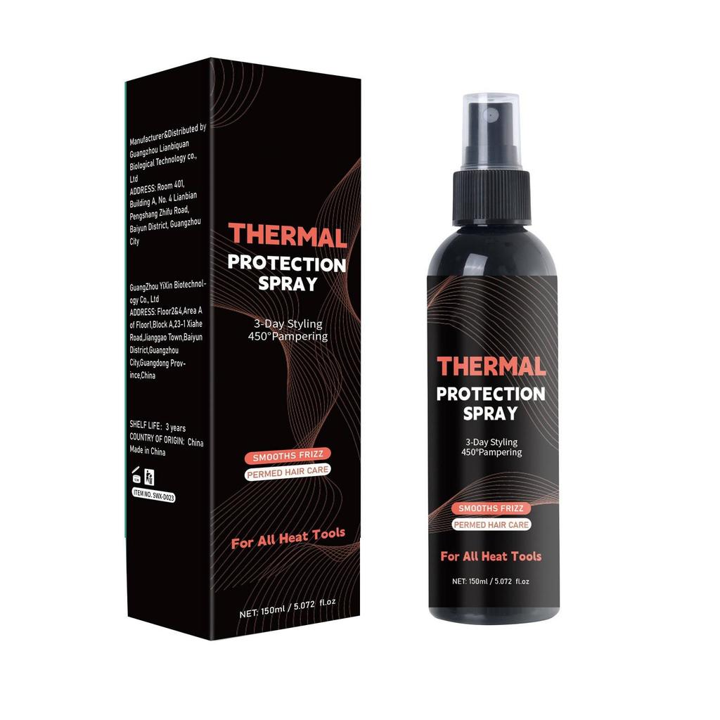 Hitzespray Haar Hitzespray 150ML Dauerwellenpflegespray Frizz Glättung Haarspray1St