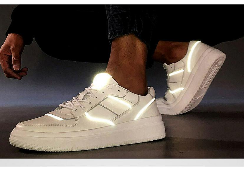 Men's New Trendy White Low-Top Casual Shoes - Fashion Board Large Size Sports Sneakers