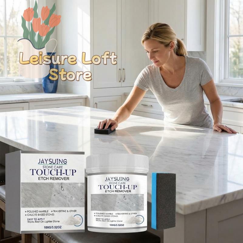 Marble Polishing Powder for Quartz Kitchen Tile Floor High Efficiency Oil Stain Remover for Stone Cleaning