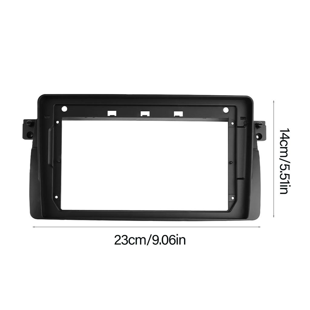 Auto Accessories for E46 1998-2005 9inch Car Radio Fascia Panel 2 Din Stereo Radio Panel Dashboard Mount Panel Kit