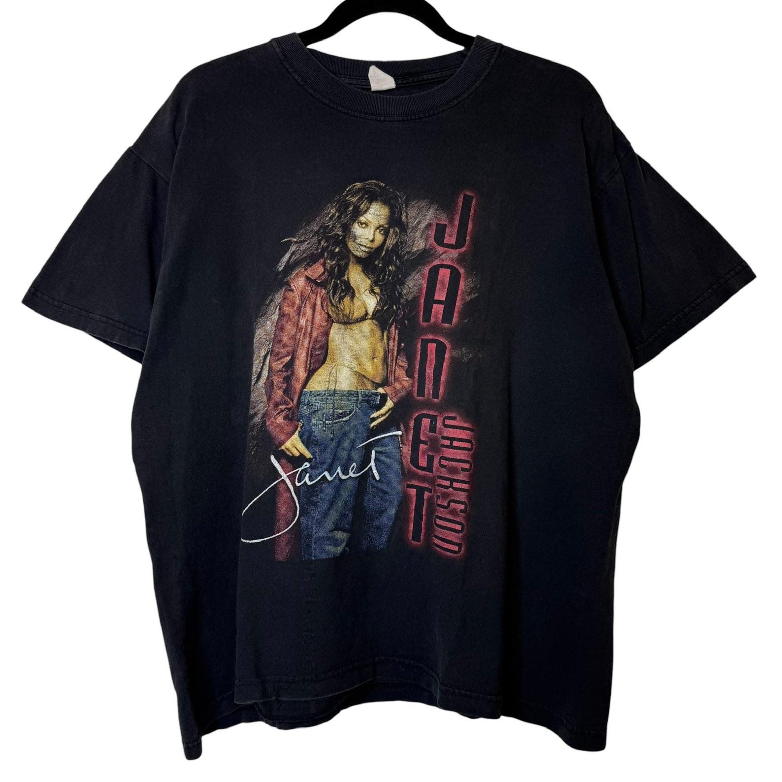 90 s Janet Jackson Tour T shirt Sz L (B2258) M