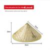 Bamboo Weaving Large Brim Straw Hat: Sunshade and Rainproof for Men and Women, Ideal for Travel, Farming, and Dance Props.
