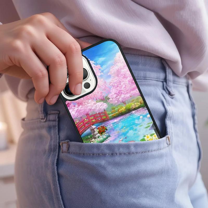 Anime Scenery Art Phone Case For iPhone 17 Air 15 16e 14 13 Pro Max Coque 12 11 Pro Max PLUS Cover