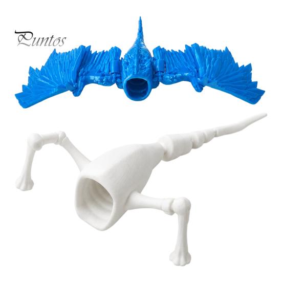 Dynamic Posture Sea Creature 3D Printed Eater Toy, Flexible Movable Joints Realistic Unique Desk Decoration Deep Monster, Stress Relief Toys