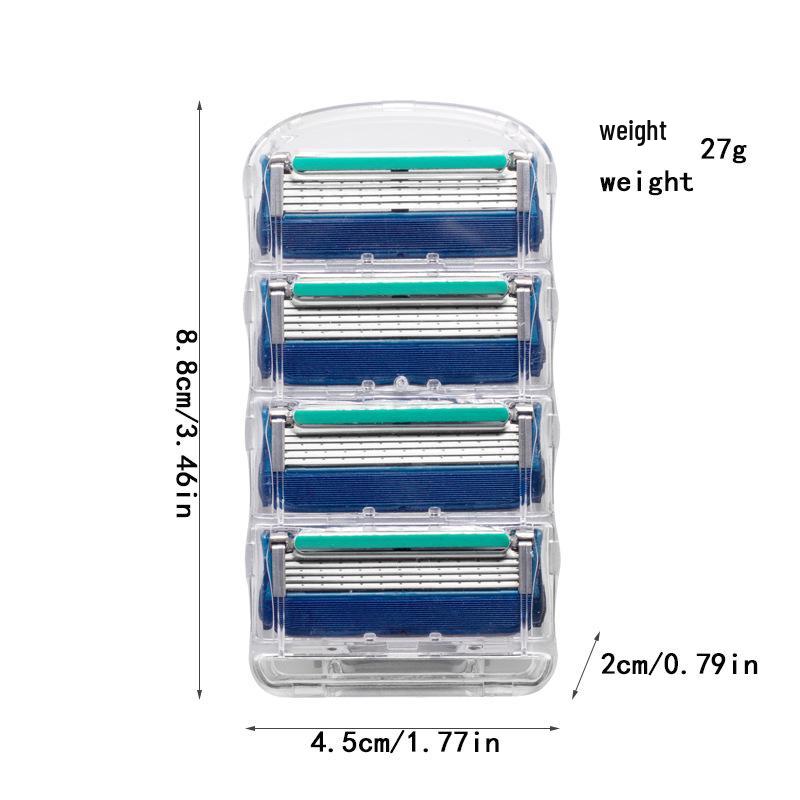 Men's Three-Layer Manual Razor with Cross-border Blades
