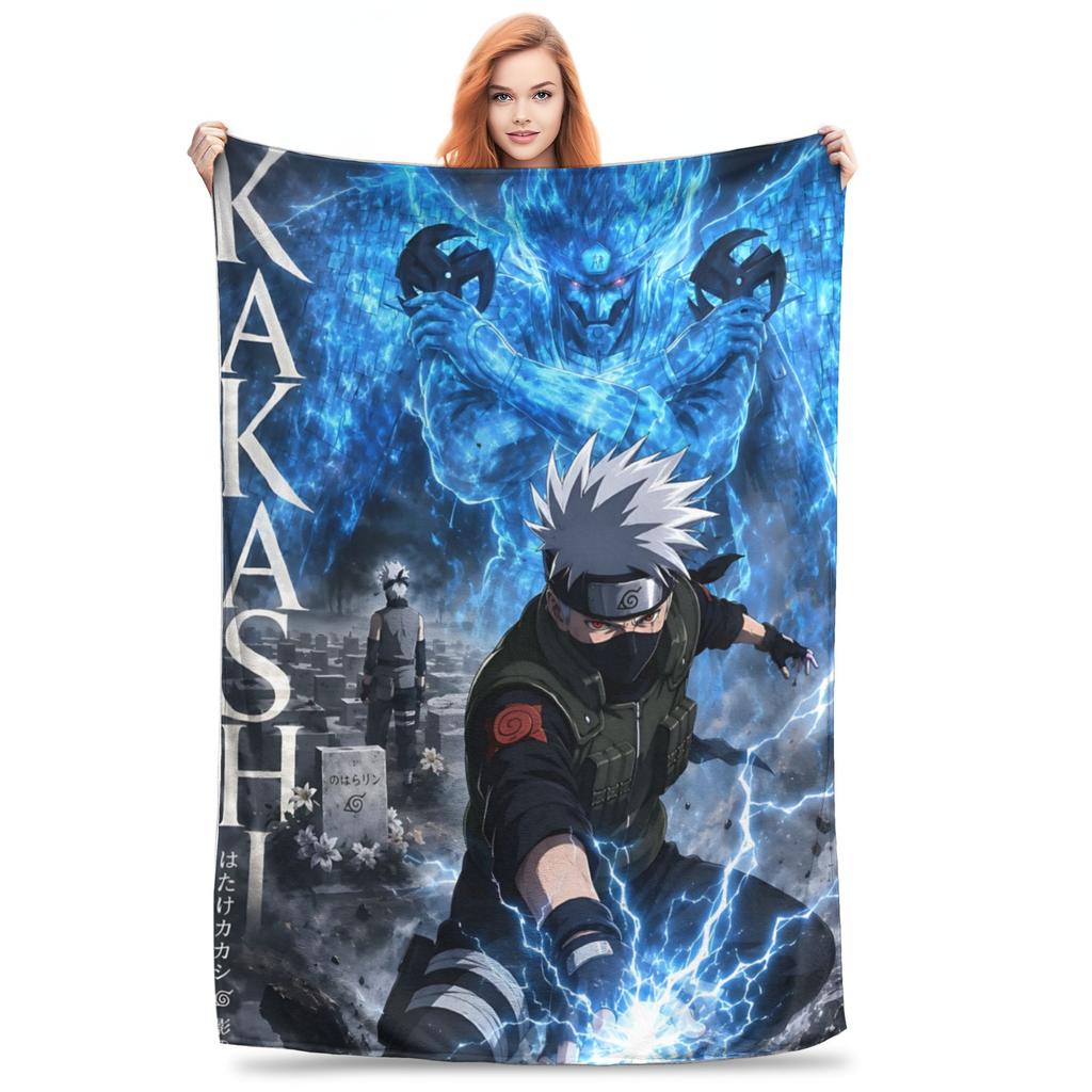 1PC Home Kakashi Hatake Blanket Throw Blanket Novelty Warm Blanket All Season Gift