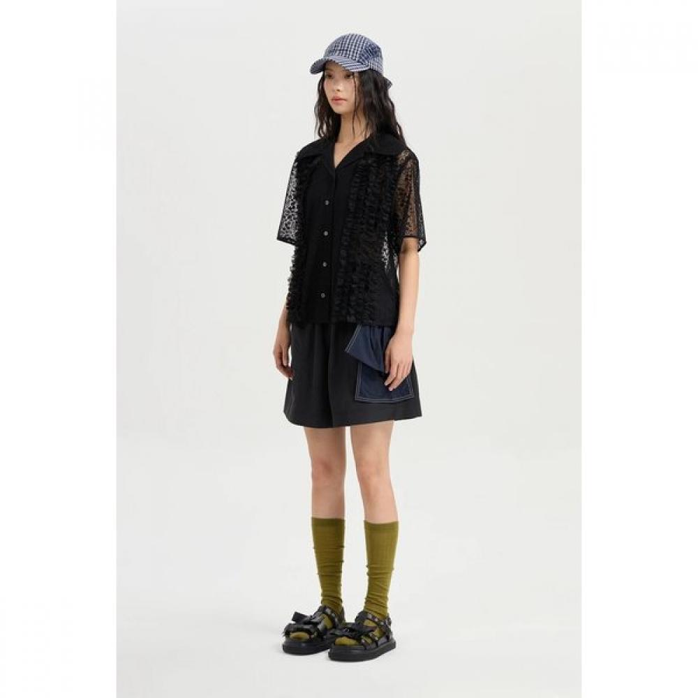 Lucky Chouette Ribbon Point Banding Short Pants Lfpoa25110