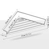 Triangle Dish Drying Rack Kitchen Sink Organizer Corner Over the Sink Sponge Rag Holder Foldable Stainless Steel Drainer