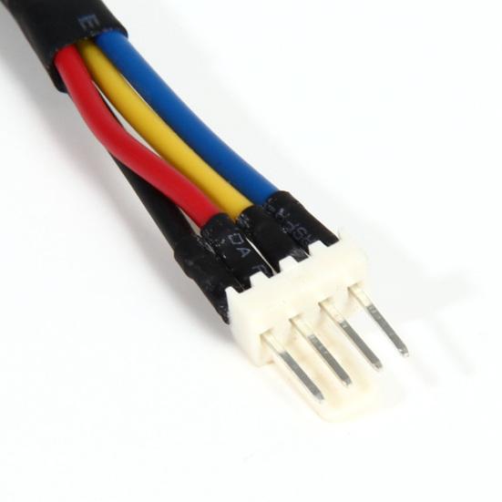 CPU Fan Speed Reduction Cable 4-Pin Male To Female PWM Temperature Control Noise Reduction Computer Cooling Fan Deceleration Line Speed Regulating