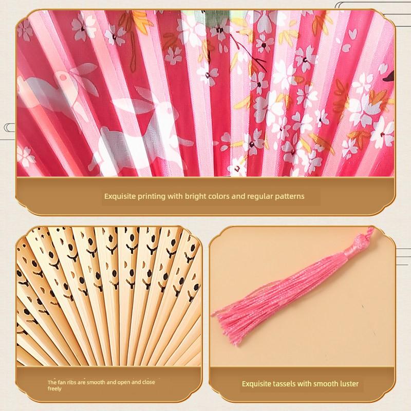 Folding Fan, Ancient Chinese Style, Hanfu, Women's Qipao, Dance, Children, Students, Summer Portable Folding Small Fan
