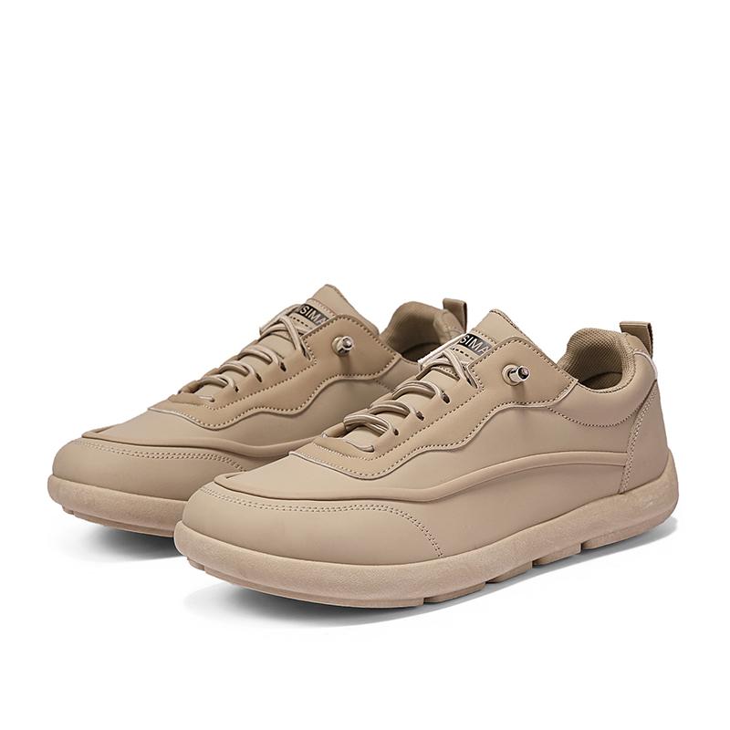 New Autumn Solid Color Mens Casual Shoes Odor Resistant And Breathable Outdoor Sports Shoes Comfortable Commuting Walking Shoes