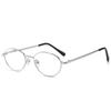Retro Small Oval Anti-blue Light Computer Reading Glasses Women Man Metal Full Frame Glasses Diopter +1.0 To +4.0