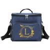 Insulated Lunch Bags Cooler Box Thermal Organizer Handbag for Student Portable Waterproof Camping Storage Boxes Wreath Printing