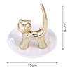 Cat Trinket Dish Jewellery Tray Ring Holder Jewelry Fashion Bracelets Earrings Storage B