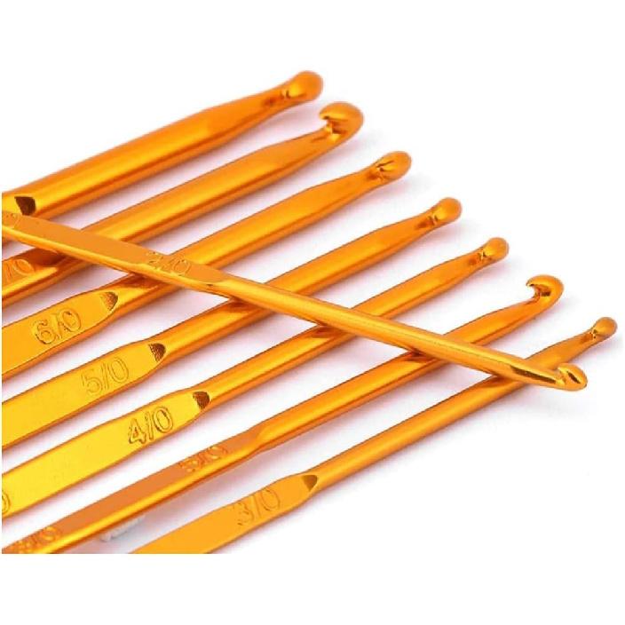 Plyisty Knitting Needles, Set of 8 Crochet Hooks, Double-Ended Crochet Hooks, for Crochet