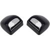 HERCOO License Plate Lights Lamp Lens Black Housing Compatible with Silverado Sierra Avalanche Suburban Escalade Yukon Step Bumper Truck Clips