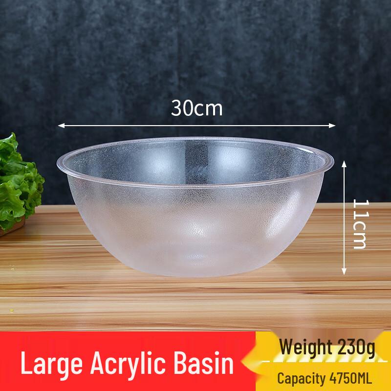 Transparente runde Buffet-Servierschale