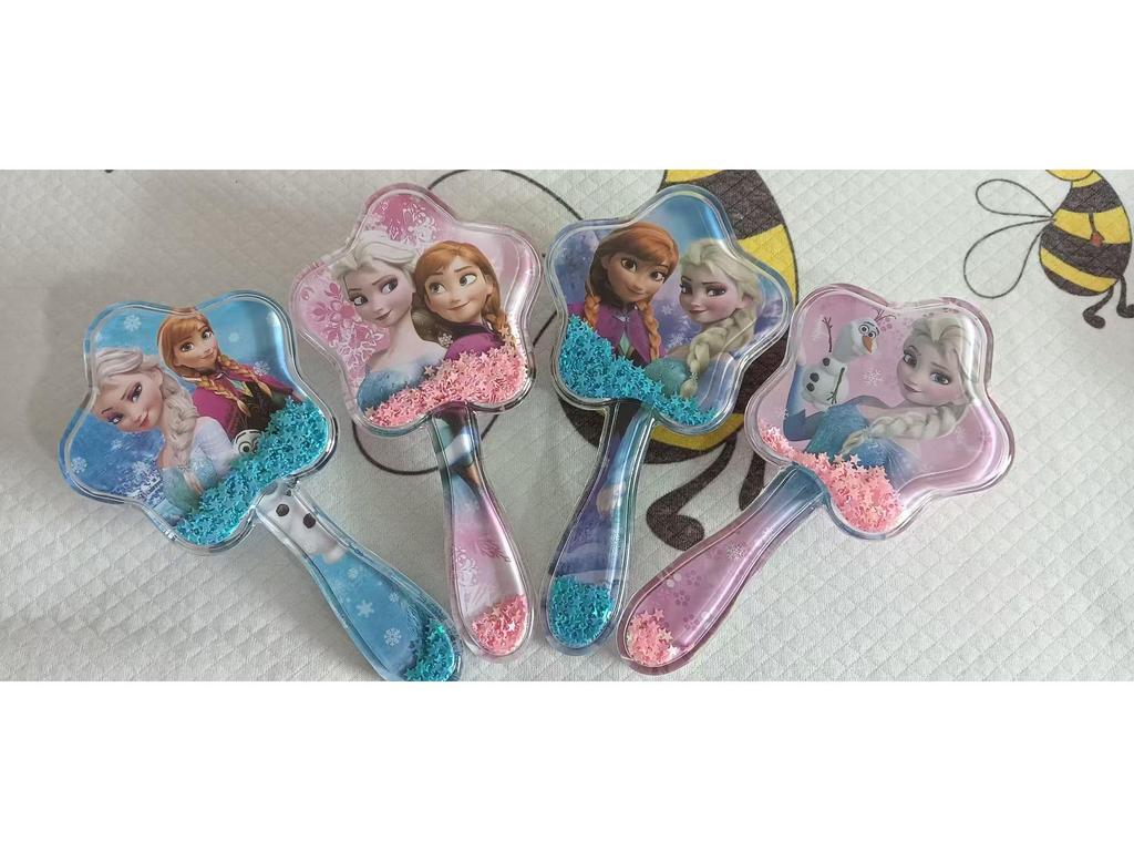 Colorful Cartoon Bristle Air Cushion Comb - High-Value, Transparent Massage Comb