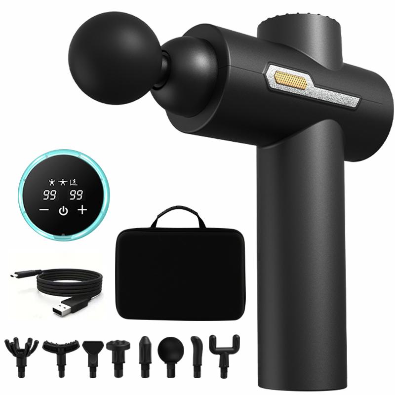 1 Massage Gun, 8 Massage Heads, 3 Tapping Modes, Deep Tissue Muscle Handheld Impact Massager for Body, Back, and Neck Massage