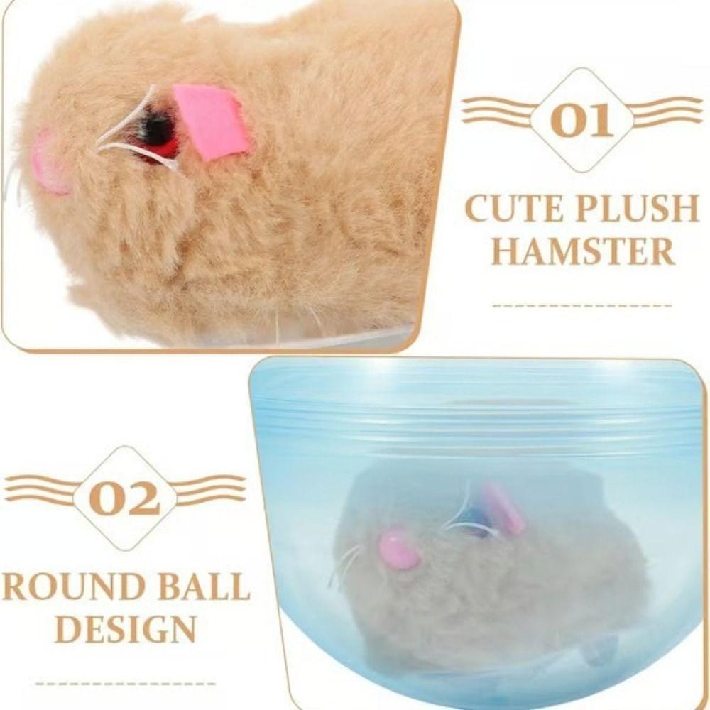 Transparent Pet Rolling Ball Built-in Animal Plastic Material Pet Exercise Active Ball Design Self-Rotating