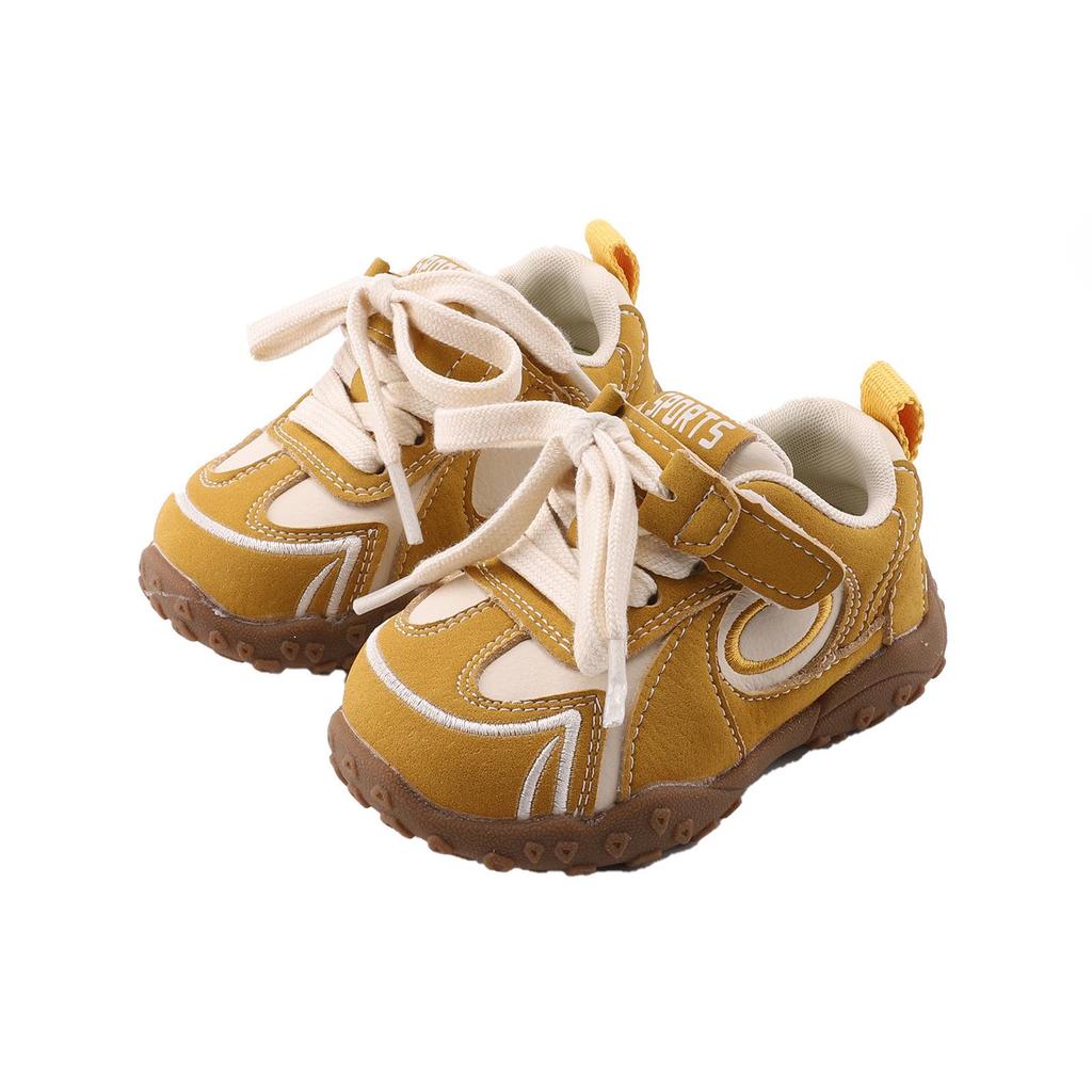 Embroidered Soft Sole Sports Shoes for Kids, 10 Months - 3 Years, Trendy Girls' & Boys' Spring Trainers